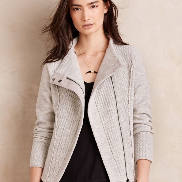 Anthropologie Jackets & Blazers - 🖤✨ Sale!!! Today only! Anthropologie sparrow Textured Wool Moto Jacket Size S